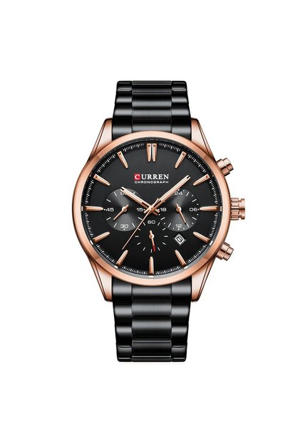 Reloj Curren 8446 Cronógrafo Marco Bronce - Negro