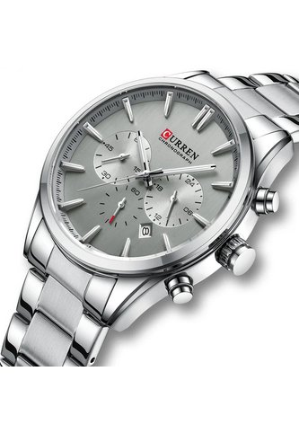 Reloj Curren 8446 Cronógrafo Tablero Gris - Plata Curren