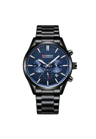 Reloj Curren 8446 Cronógrafo Tablero Azul - Negro Curren