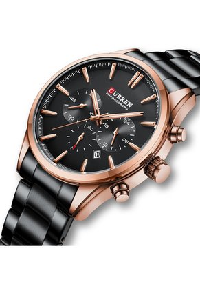 Reloj Curren 8446 Cronógrafo Marco Bronce - Negro