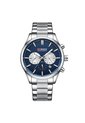 Reloj Curren 8446 Cronógrafo Tablero Azul - Plata de Curren