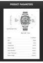 Reloj Curren 8446 Cronógrafo Tablero Gris - Plata de Curren