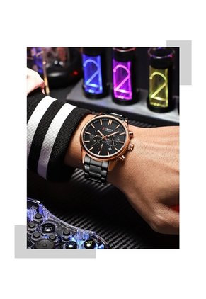 Reloj Curren 8446 Cronógrafo Marco Bronce - Negro