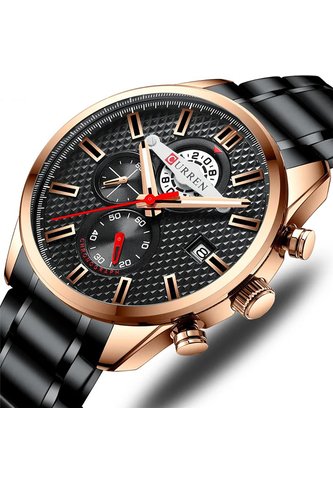 Reloj Curren 8352 Cronógrafo Marco Bronce - Negro Curren