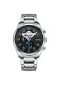 Reloj Curren 8352 Cronógrafo Tablero Negro - Plata de Curren