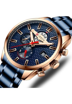 Reloj Curren 8352 Cronógrafo Marco Bronce - Azul