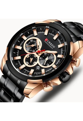 Reloj Curren 8361 Cronógrafo Marco Bronce - Negro