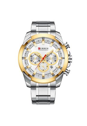 Reloj Curren 8361 Cronógrafo Marco Dorado - Plata