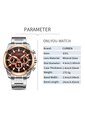 Reloj Curren 8361 Cronógrafo Tablero Cafe - Plata de Curren