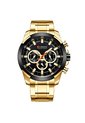 Reloj Curren 8361 Cronógrafo Tablero Negro - Dorado de Curren