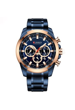 Reloj Curren 8361 Cronógrafo Marco Bronce - Azul