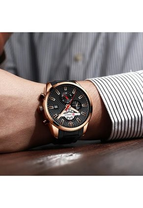 Reloj Curren 8352 Cronógrafo Marco Bronce - Negro