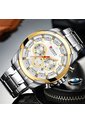 Reloj Curren 8361 Cronógrafo Marco Dorado - Plata de Curren