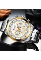 Reloj Curren 8361 Cronógrafo Marco Dorado - Plata de Curren