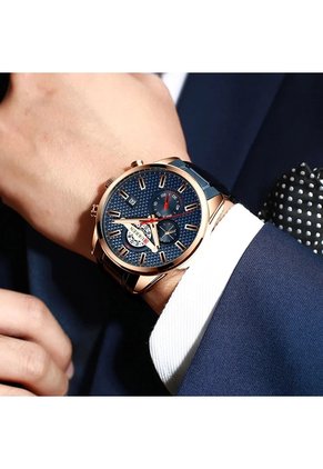 Reloj Curren 8352 Cronógrafo Marco Bronce - Azul