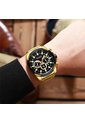 Reloj Curren 8361 Cronógrafo Tablero Negro - Dorado de Curren
