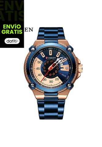 Reloj Para Hombre Curren Krec9003 Azul Curren
