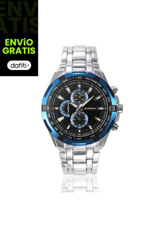 Reloj Para Hombre Curren 8023 8023Slbl Plateado Curren