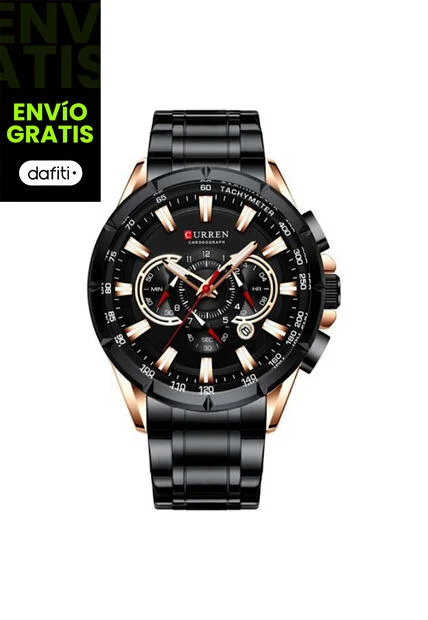 Reloj Para Hombre Curren 8363 8363Bk Negro