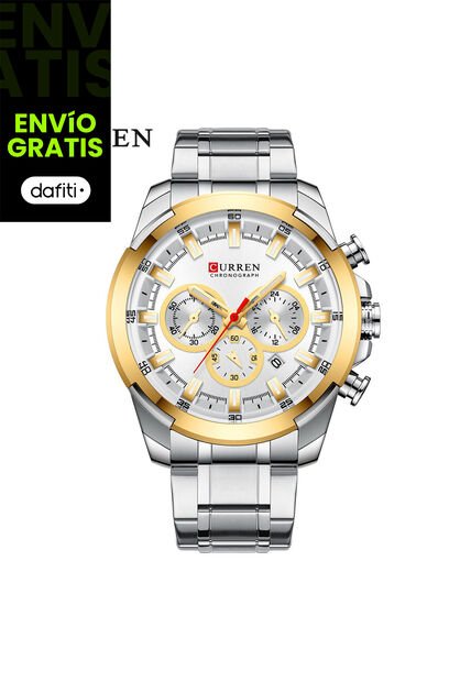 Reloj Para Hombre Curren Krec941902 Plateado