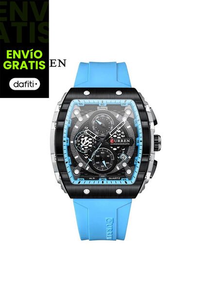 Reloj Curren Modelo KREd8703 Celeste Hombre