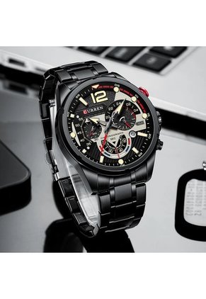 Reloj Curren 8395 Cronógrafo - Negro