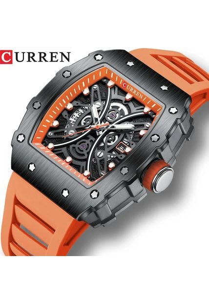 Reloj Curren 8438 Tipo Richard M - Naranja