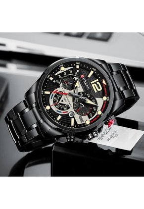 Reloj Curren 8395 Cronógrafo - Negro