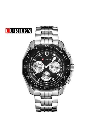 Reloj Para Hombre Curren 8077Slbk Plateado Curren