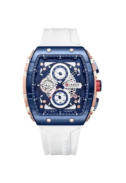 Reloj Curren 8442 Cronógrafo - Blanco