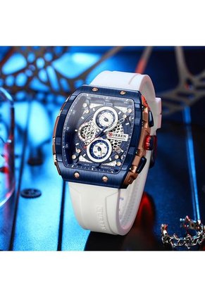 Reloj Curren 8442 Cronógrafo - Blanco