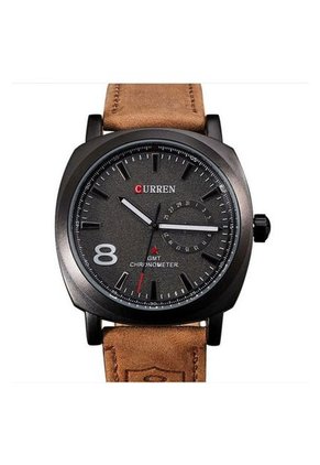 Reloj Para Hombre Curren 8139 8139Bnbk Marr\u00f3n