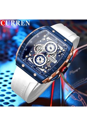 Reloj Curren 8442 Cronógrafo - Blanco