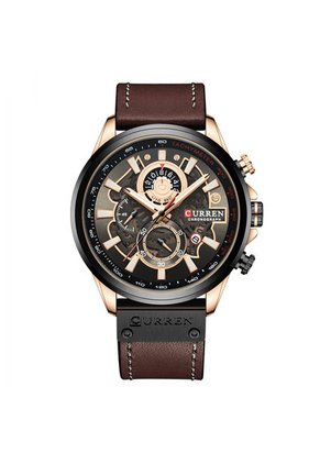 Reloj Curren 8380 Cronógrafo - Café Oscuro