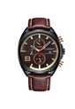 Reloj Hombre Curren 8324 Cronógrafo Vinotinto Tablero Cafe de Curren