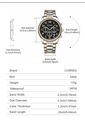 Reloj Curren 8466 Cronógrafo Tablero Negro - Bicolor de Curren