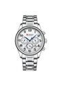Reloj Curren 8466 Cronógrafo Tablero Blanco - Plata de Curren