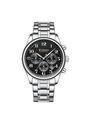 Reloj Curren 8466 Cronógrafo Tablero Negro - Plata de Curren
