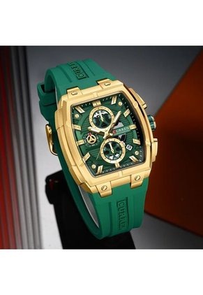 Reloj Curren 8488 Cronógrafo Marco Dorado - Verde