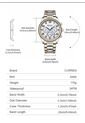 Reloj Curren 8466 Cronógrafo Tablero Blanco - Bicolor de Curren