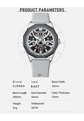 Reloj Curren 8437 Marco Negro - Gris