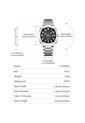 Reloj Curren 8472 Clasico Tablero Negro - Plata de Curren