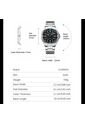 Reloj Curren 8455 Clasico Tablero Negro - Plata de Curren