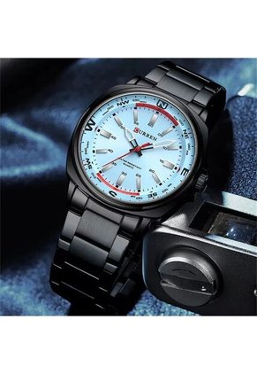 Reloj Curren 8455 Clasico Tablero Azul - Negro