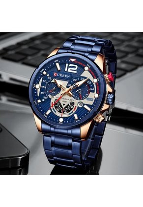 Reloj Curren 8395 Cronógrafo - Azul