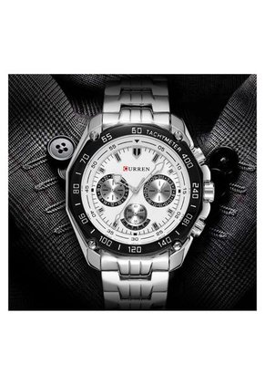 Reloj Para Hombre Curren Krea351902 Plateado