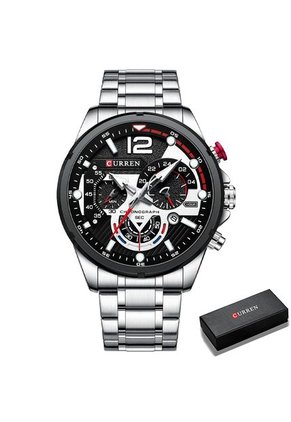 Reloj Curren 8395 Cronógrafo - Plata