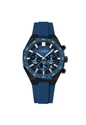 Reloj Curren 8489 Cronógrafo Tablero Azul - Azul