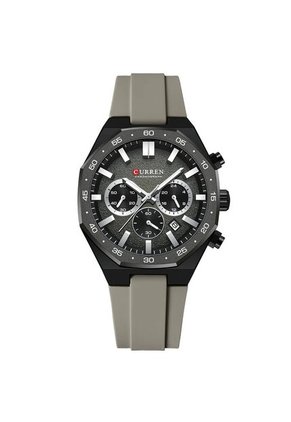 Reloj Curren 8489 Cronógrafo Tablero Negro - Gris