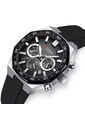 Reloj Curren 8489 Cronógrafo Marco Plateado - Negro de Curren